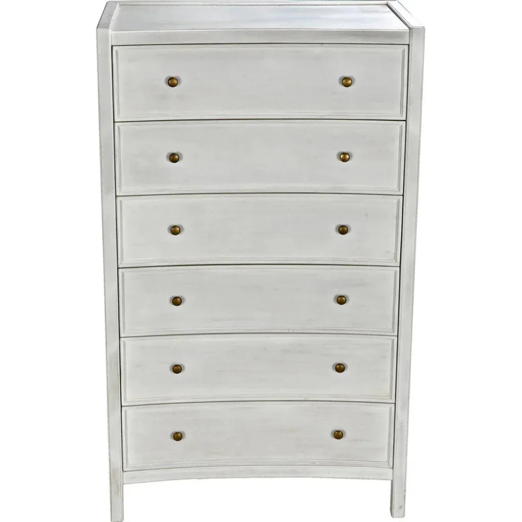 Noir Hampton Wooden Tall Boy Dresser