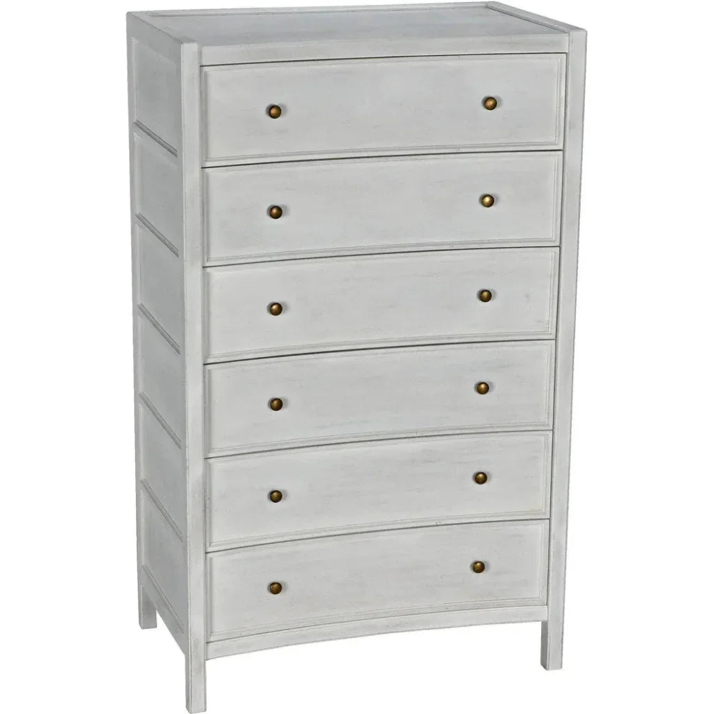 Noir Hampton Wooden Tall Boy Dresser