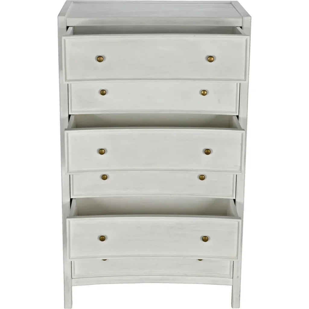 Noir Hampton Wooden Tall Boy Dresser