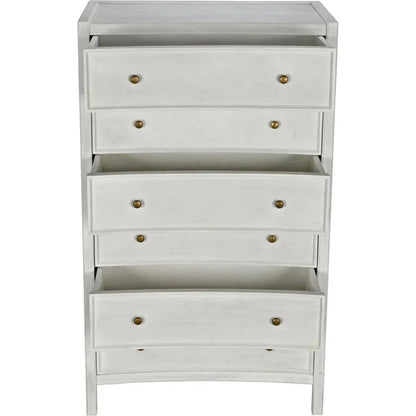 Noir Hampton Wooden Tall Boy Dresser