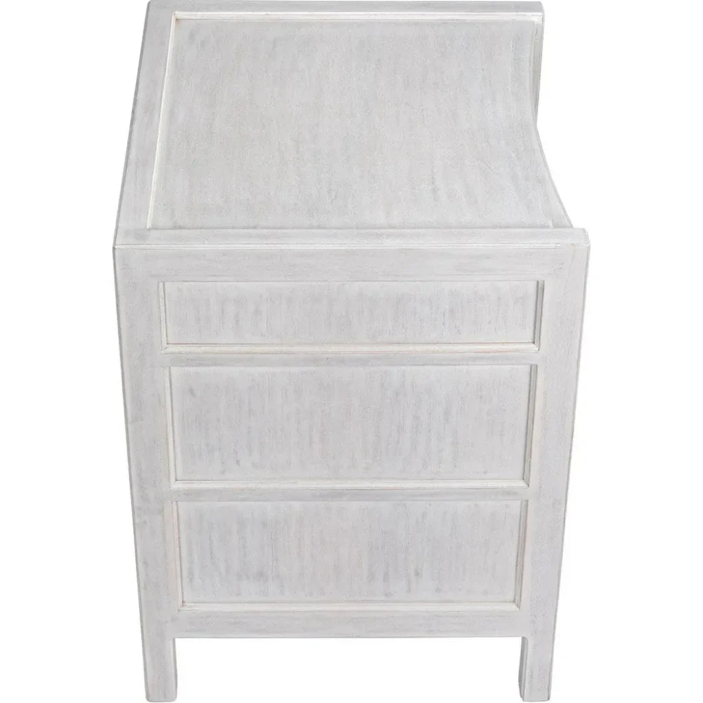 Hampton Three-Drawers Wood Night Stand