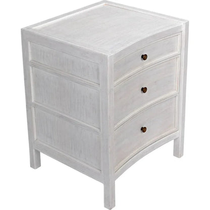 Hampton Three-Drawers Wood Night Stand
