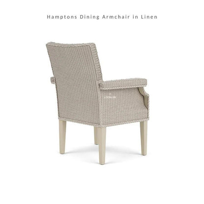 Hamptons Outdoor Furniture Wicker Dining Armchair - LOOMLAN - Lloyd Flanders - Outdoor Dining Chairs