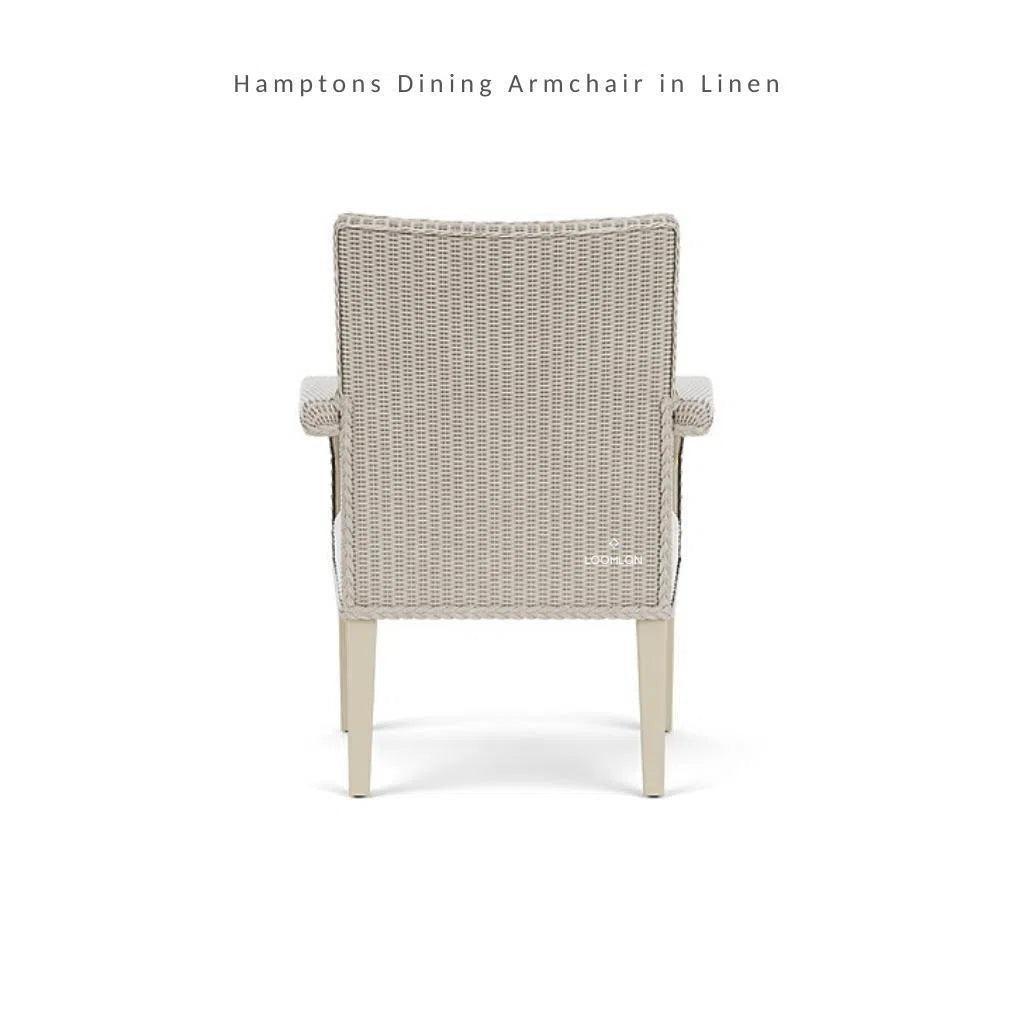 Hamptons Outdoor Furniture Wicker Dining Armchair - LOOMLAN - Lloyd Flanders - Outdoor Dining Chairs