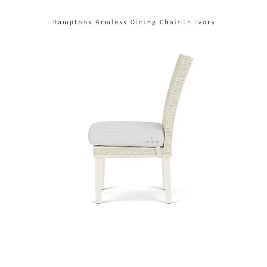 Hamptons Outdoor Furniture Wicker Dining Chair - LOOMLAN - Lloyd Flanders - Outdoor Dining Chairs