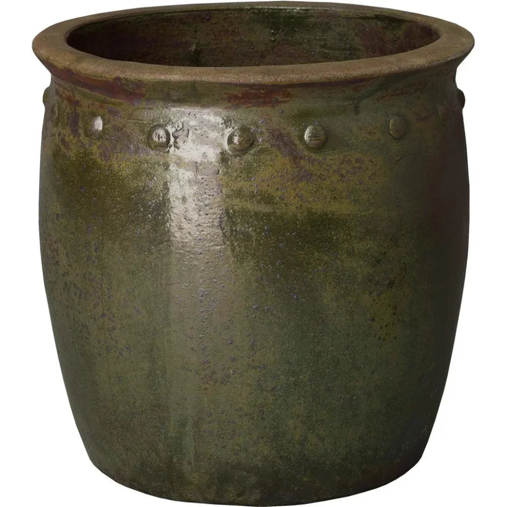 Handcrafted Round Ceramic Planter