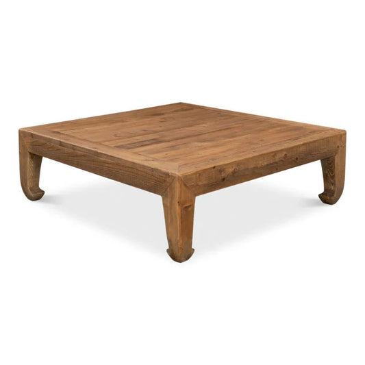 Sarreid Handmade Square Coffee Table Natural 57"