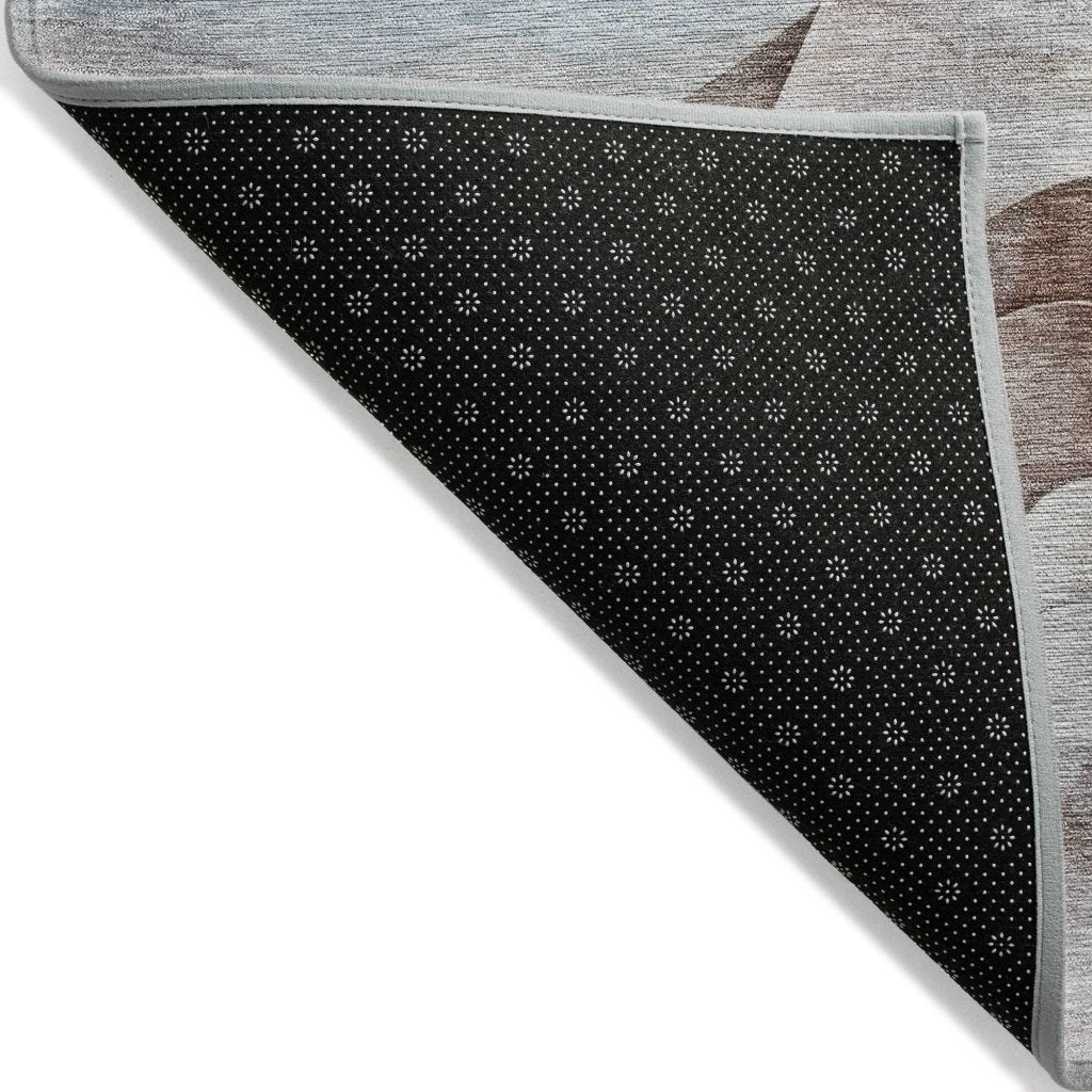 LOOMLAN Rugs Harmona Brown Washable Indoor-Outdoor Rug