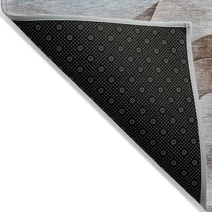 LOOMLAN Rugs Harmona Brown Washable Indoor-Outdoor Rug