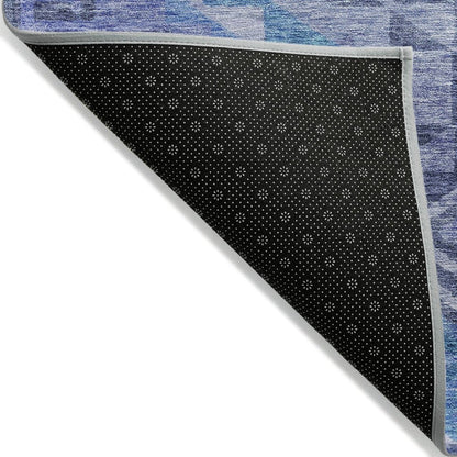 LOOMLAN Rugs Harmony Blue Washable Indoor-Outdoor Rug