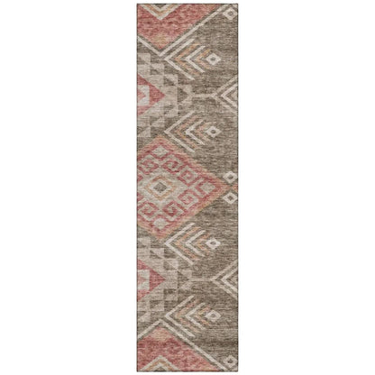 LOOMLAN Rugs Harmony Brown Washable Indoor-Outdoor Rug