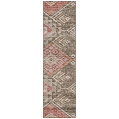 LOOMLAN Rugs Harmony Brown Washable Indoor-Outdoor Rug