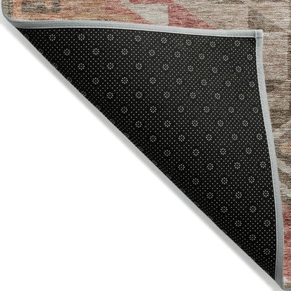 LOOMLAN Rugs Harmony Brown Washable Indoor-Outdoor Rug
