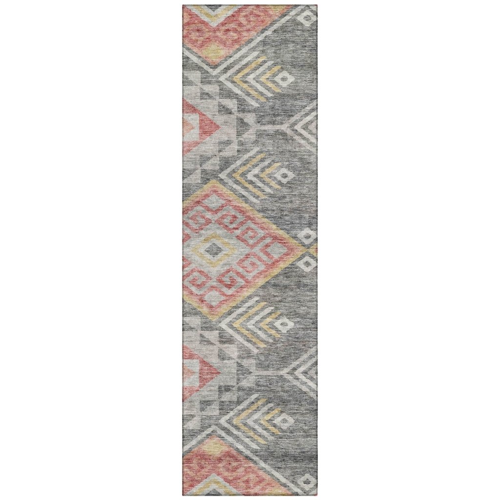 LOOMLAN Rugs Harmony Gray Washable Indoor-Outdoor Rug