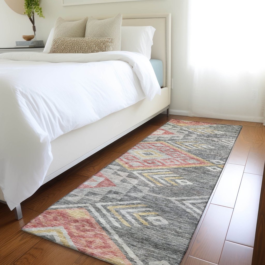 LOOMLAN Rugs Harmony Gray Washable Indoor-Outdoor Rug