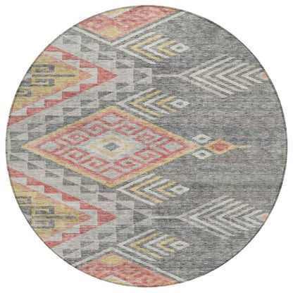 LOOMLAN Rugs Harmony Gray Washable Indoor-Outdoor Rug