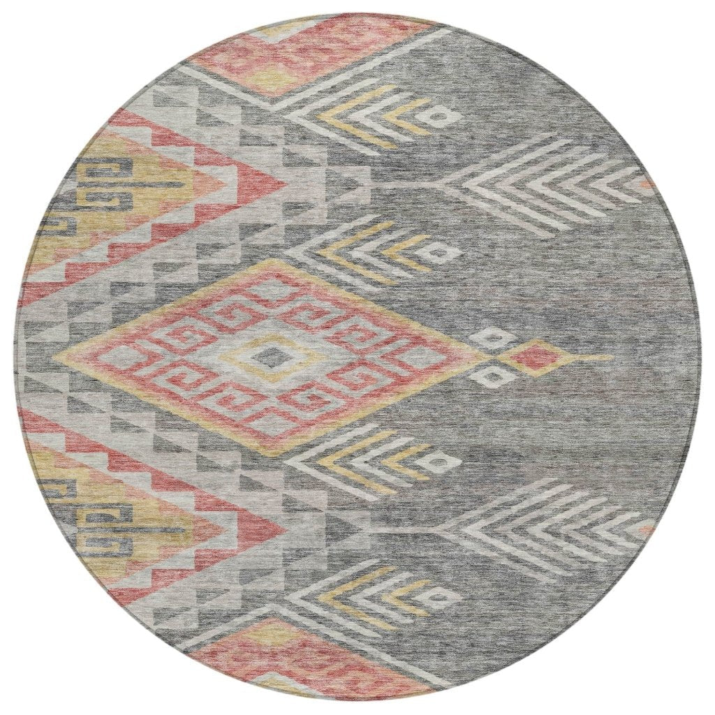 LOOMLAN Rugs Harmony Gray Washable Indoor-Outdoor Rug