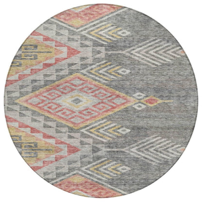 LOOMLAN Rugs Harmony Gray Washable Indoor-Outdoor Rug