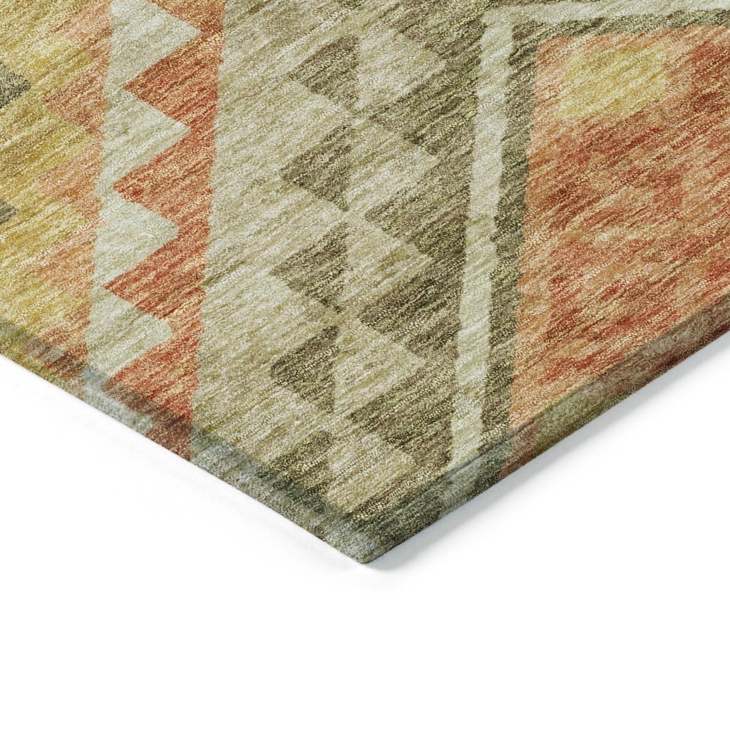 LOOMLAN Rugs Harmony Green Washable Indoor-Outdoor Rug