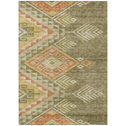 LOOMLAN Rugs Harmony Green Washable Indoor-Outdoor Rug