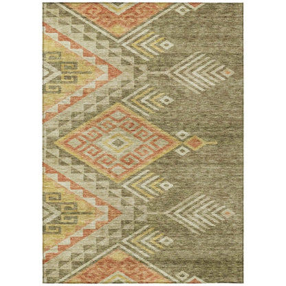 LOOMLAN Rugs Harmony Green Washable Indoor-Outdoor Rug