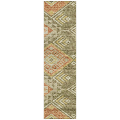 LOOMLAN Rugs Harmony Green Washable Indoor-Outdoor Rug
