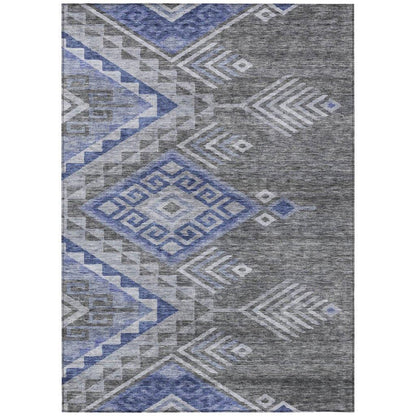 LOOMLAN Rugs Harmony Pewter Washable Indoor-Outdoor Rug