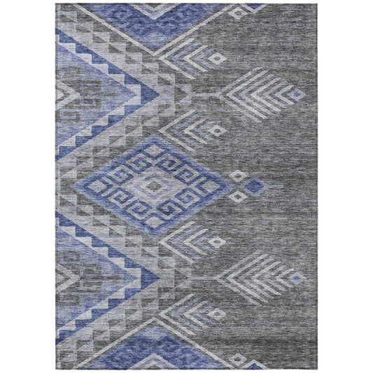 LOOMLAN Rugs Harmony Pewter Washable Indoor-Outdoor Rug