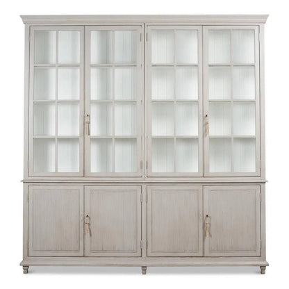Harper Glass Doors Front Curio Bookcase Cabinets - LOOMLAN - Sarreid - Buffets & Curios
