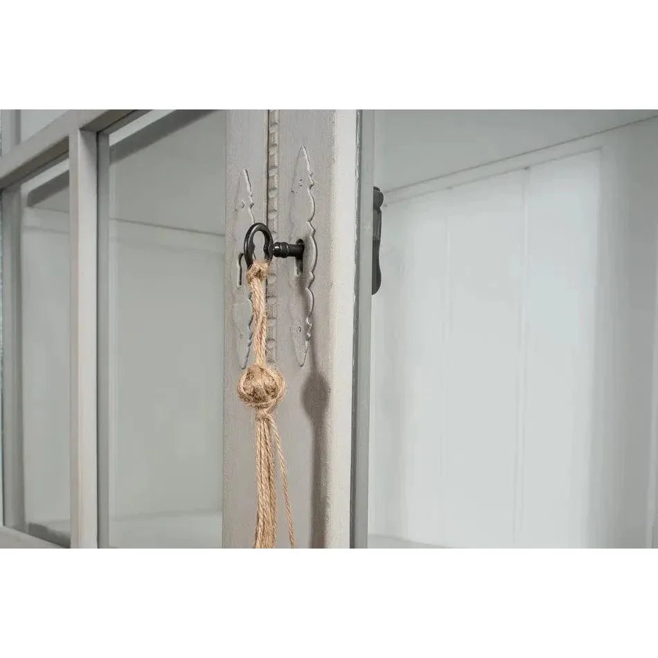 Harper Glass Doors Front Curio Bookcase Cabinets - LOOMLAN - Sarreid - Buffets & Curios