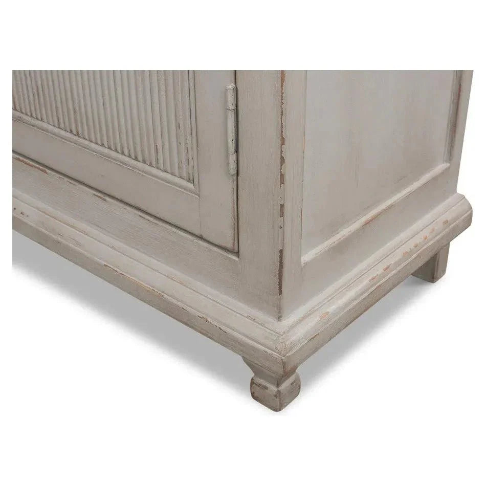 Harper Glass Doors Front Curio Bookcase Cabinets - LOOMLAN - Sarreid - Buffets & Curios