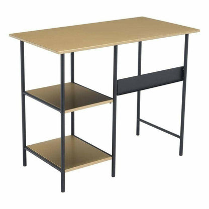 Harris Desk Brass & Black - Sideboards and Things Accents_Black, Brand_Zuo Modern, Color_Black, Depth_10-20, Finish_Hand Painted, Height_20-30, Materials_Metal, Metal Type_Steel, Product Type_Standard Desk, Width_30-40