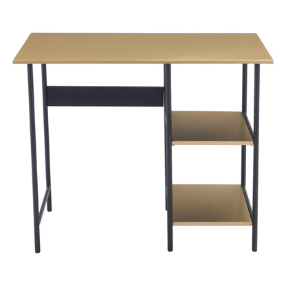 Harris Desk Brass & Black - Sideboards and Things Accents_Black, Brand_Zuo Modern, Color_Black, Depth_10-20, Finish_Hand Painted, Height_20-30, Materials_Metal, Metal Type_Steel, Product Type_Standard Desk, Width_30-40