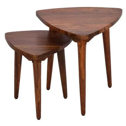 LOOMLAN Harstad Geometric Wood Table Set