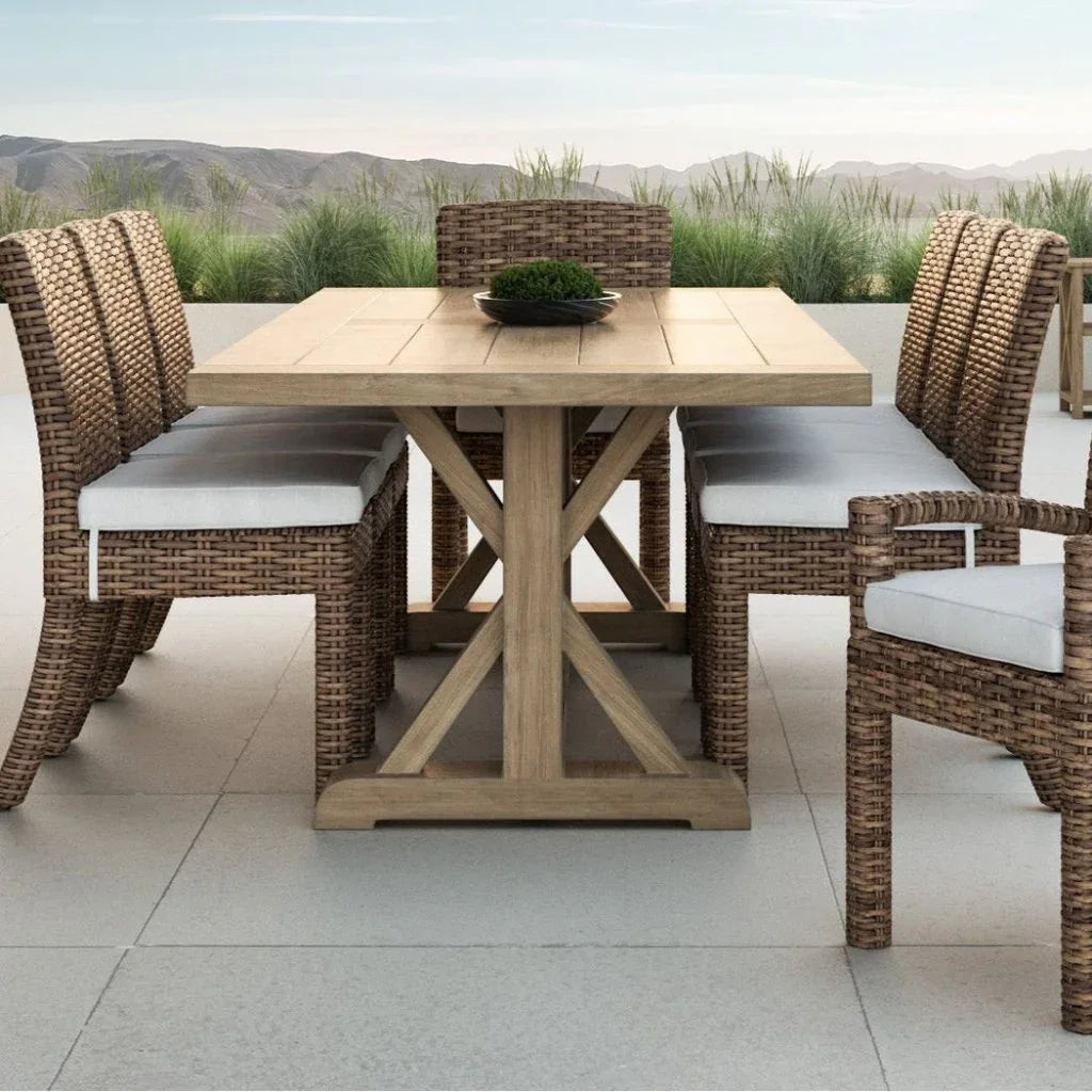 Havana Sunbrella Outdoor Dining Armchair 2PC - LOOMLAN - Sunset West - Outdoor Dining Chairs
