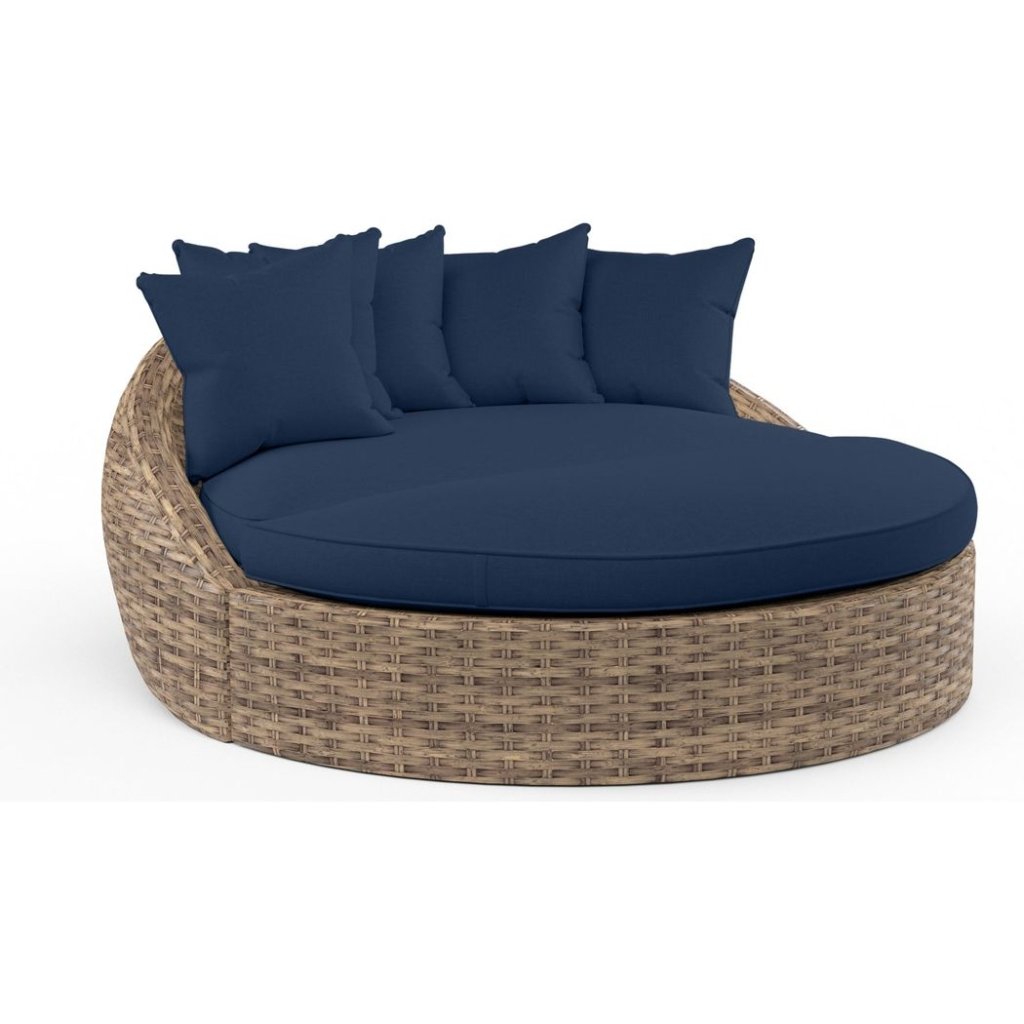 Havana Sunbrella Round Outdoor Daybed - LOOMLAN - Sunset West - Outdoor Daybeds
