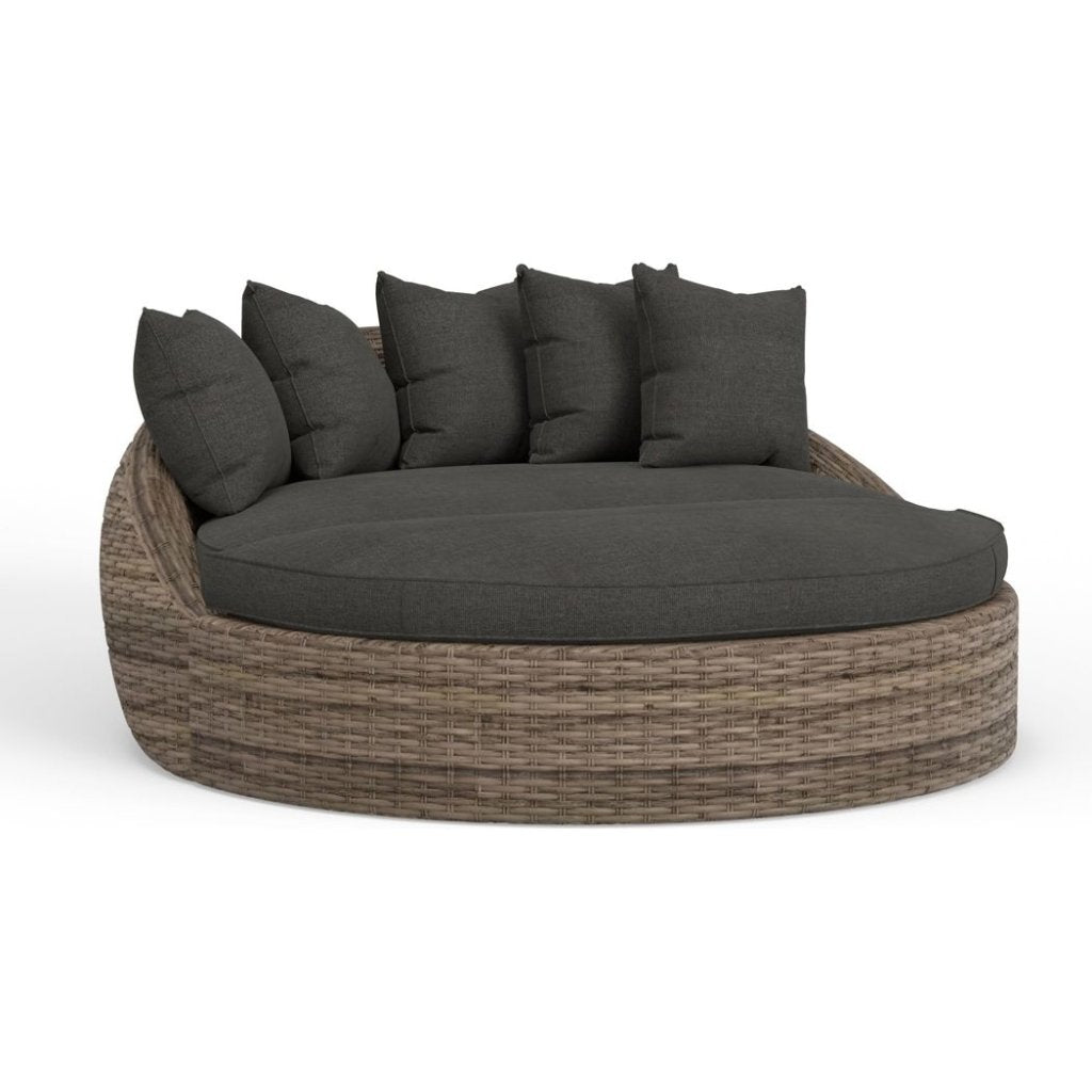 Havana Sunbrella Round Outdoor Daybed - LOOMLAN - Sunset West - Outdoor Daybeds