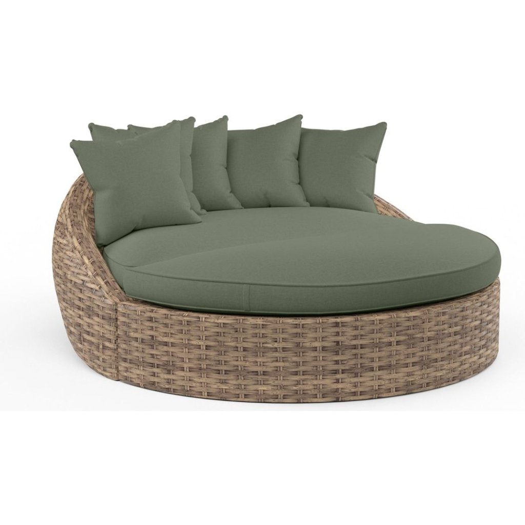 Havana Sunbrella Round Outdoor Daybed - LOOMLAN - Sunset West - Outdoor Daybeds