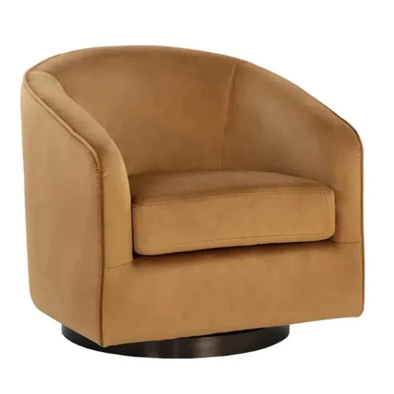 Hazel Fabric Swivel Lounge Chair