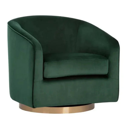 Hazel Fabric Swivel Lounge Chair