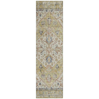LOOMLAN Rugs Helsinki Gold Washable Indoor-Outdoor Rug