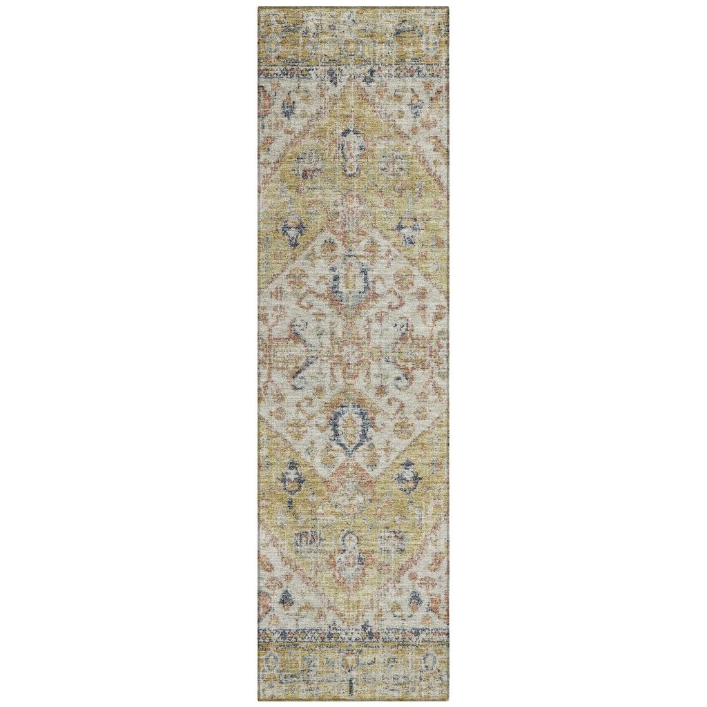 LOOMLAN Rugs Helsinki Gold Washable Indoor-Outdoor Rug