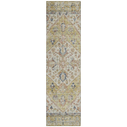 LOOMLAN Rugs Helsinki Gold Washable Indoor-Outdoor Rug