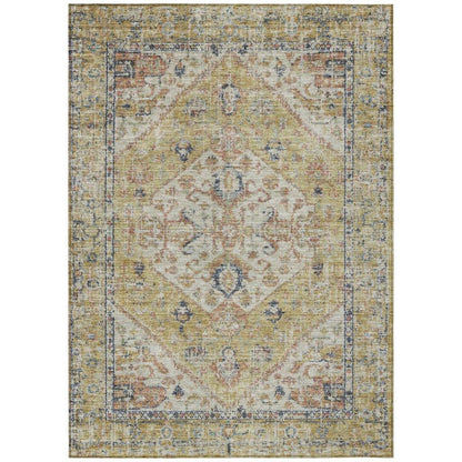 LOOMLAN Rugs Helsinki Gold Washable Indoor-Outdoor Rug