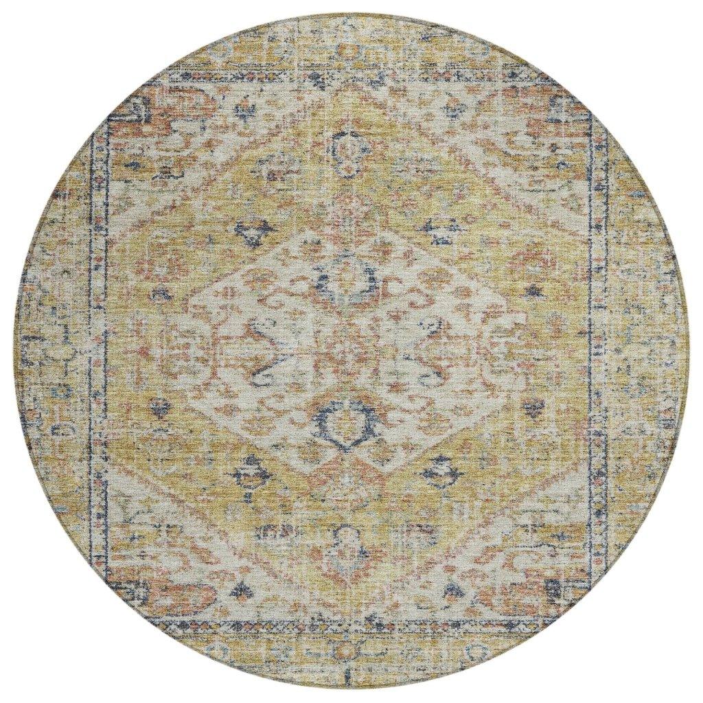 LOOMLAN Rugs Helsinki Gold Washable Indoor-Outdoor Rug