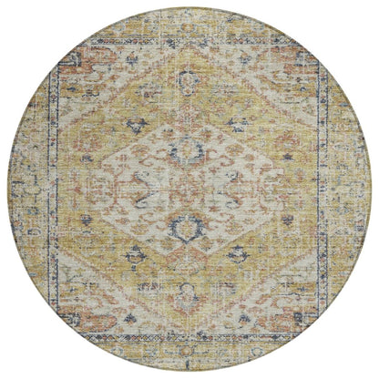 LOOMLAN Rugs Helsinki Gold Washable Indoor-Outdoor Rug