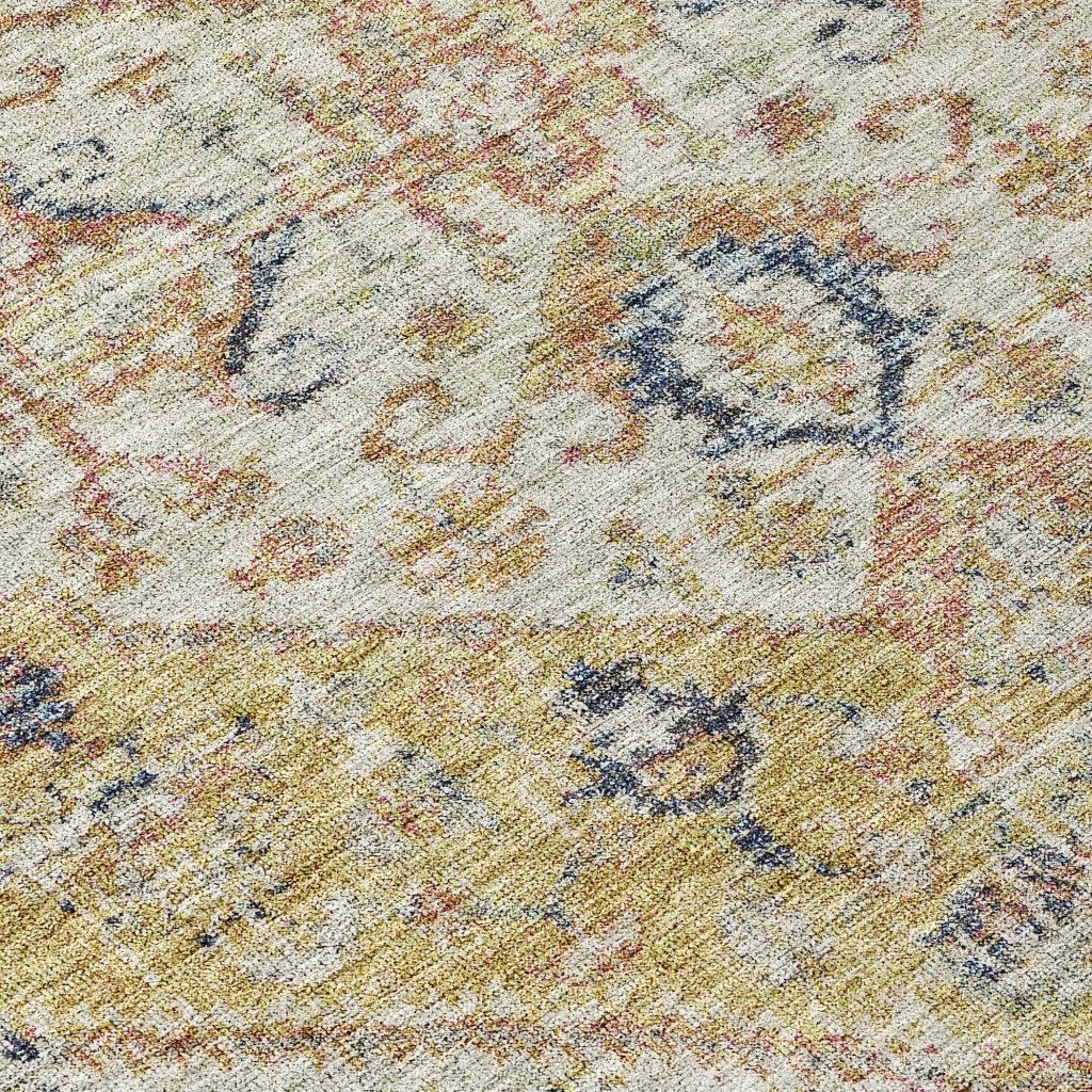 LOOMLAN Rugs Helsinki Gold Washable Indoor-Outdoor Rug