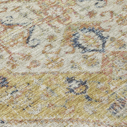 LOOMLAN Rugs Helsinki Gold Washable Indoor-Outdoor Rug