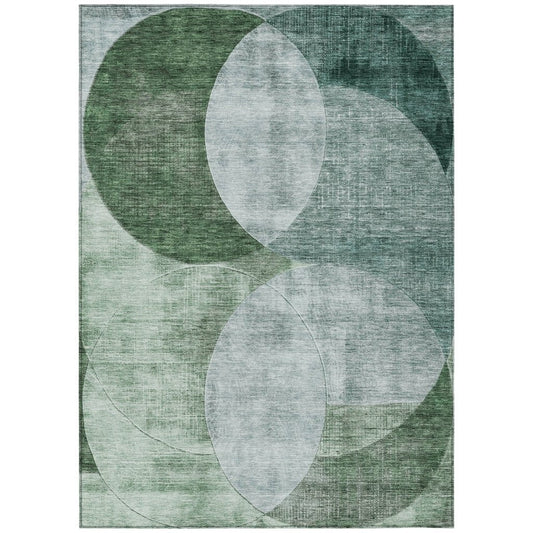 LOOMLAN Rugs Henry Blue Washable Indoor-Outdoor Rug