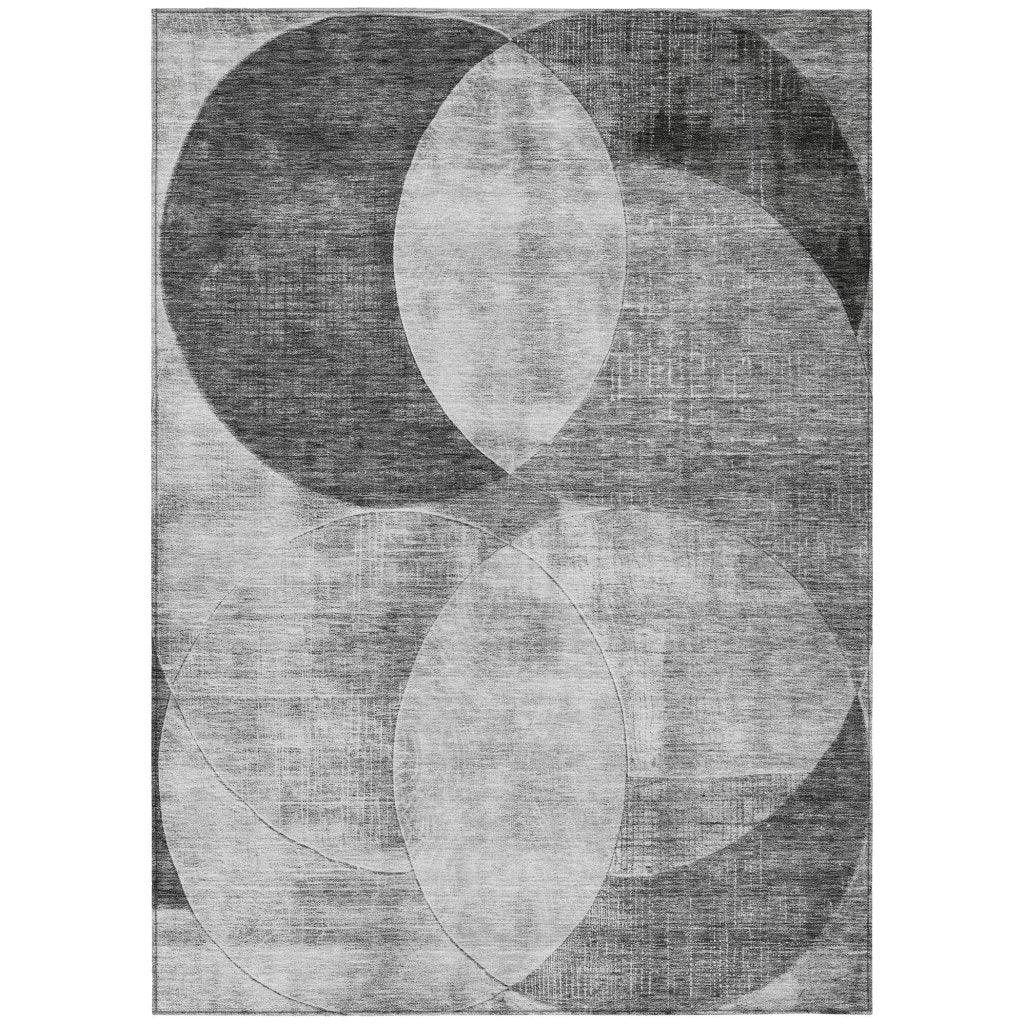 LOOMLAN Rugs Henry Gray Washable Indoor-Outdoor Rug